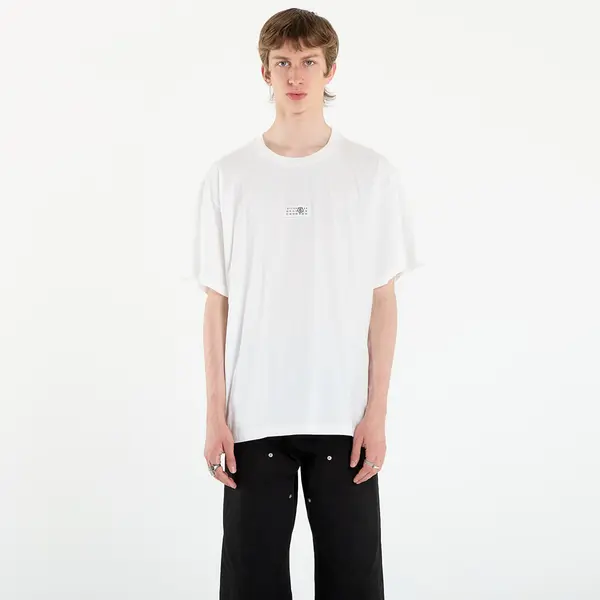 MM6 Тениска MM6 Cotton T-Shirt Off White M