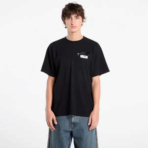 MM6 Тениска MM6 Maison Margiela Trompe l'oeil T-Shirt Black XS