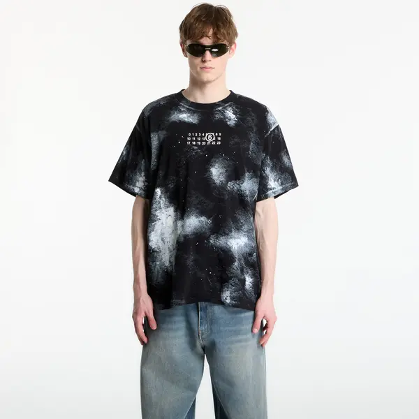 MM6 Тениска MM6 Paint Jersey T-Shirt Black S