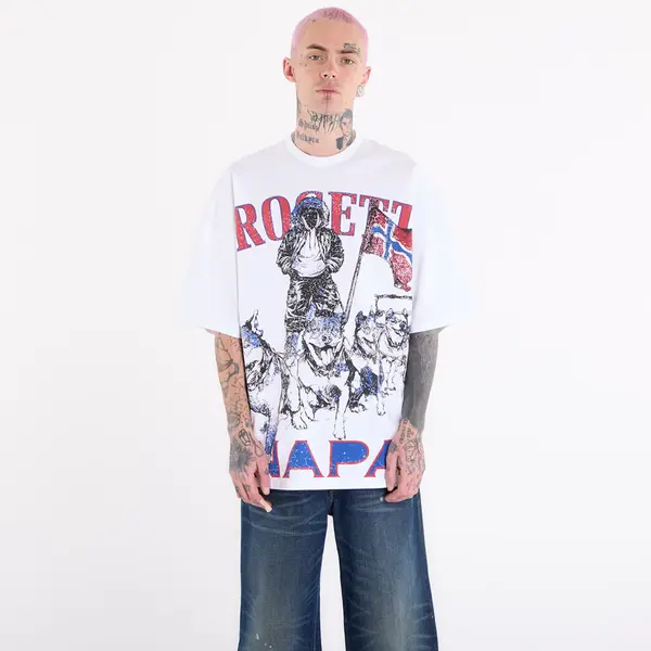 Napapijri Тениска Napapijri x PDF Short-Sleeved T-Shirt White S