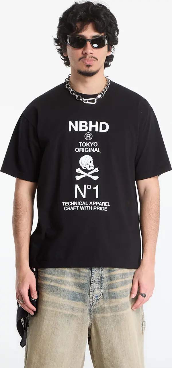 NEIGHBORHOOD Тениска NEIGHBORHOOD Nh . Tee Ss-8 Black XL