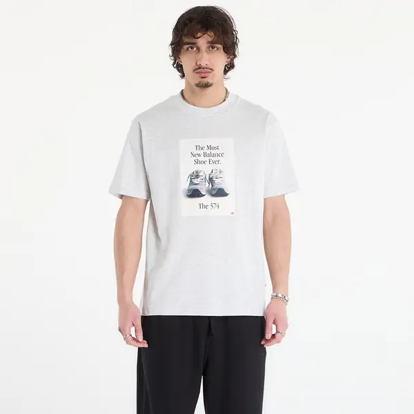 New Balance Тениска New Balance 574 Ad T-Shirt Ash Heather L