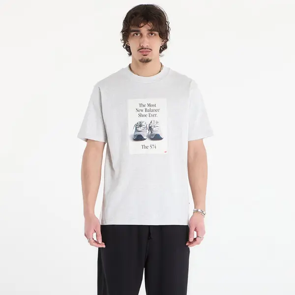 New Balance Тениска New Balance 574 Ad T-Shirt Ash Heather S