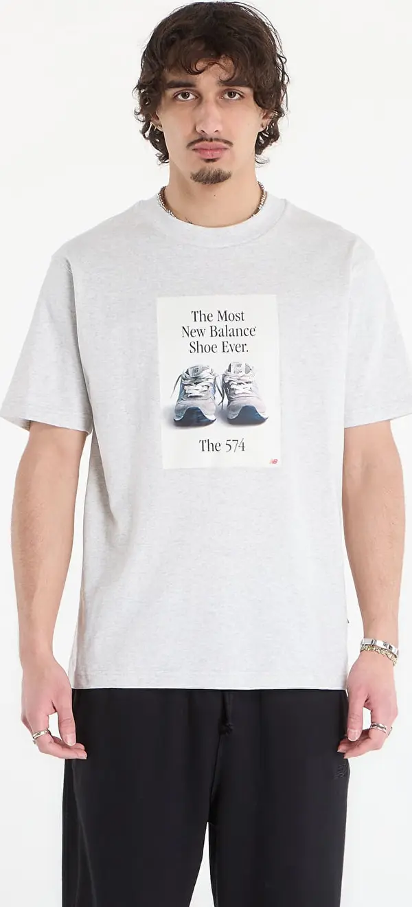 New Balance Тениска New Balance 574 Ad T-Shirt Ash Heather XL