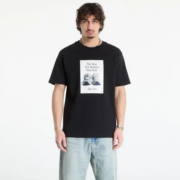New Balance Тениска New Balance 574 Ad T-Shirt Black M
