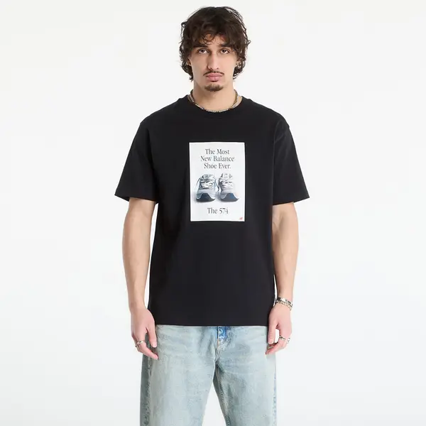 New Balance Тениска New Balance 574 Ad T-Shirt Black XL