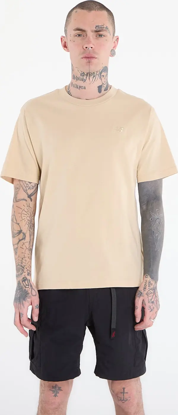 New Balance Тениска New Balance Athletics Cotton T-Shirt Toasted Sesame S