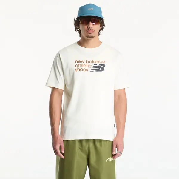 New Balance Тениска New Balance Athletics Premium Relaxed Chest Logo T-Shirt Angora XXL