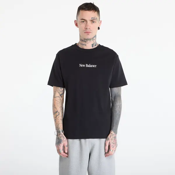 New Balance Тениска New Balance N Collage T-Shirt Black L