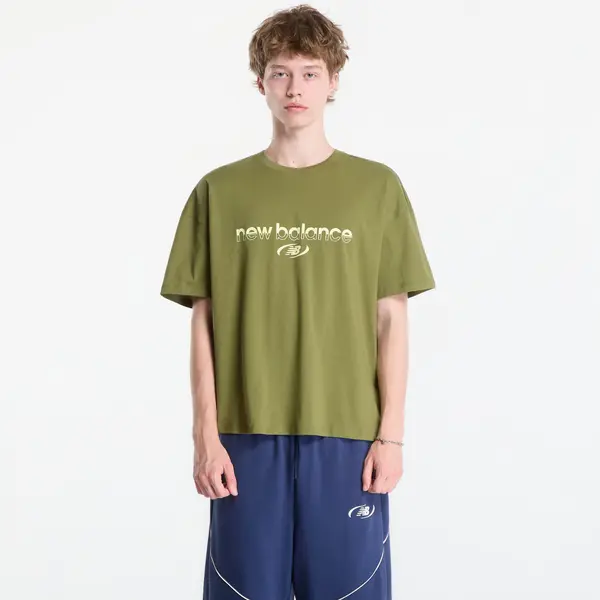 New Balance Тениска New Balance Trackside T-Shirt Sport Green L