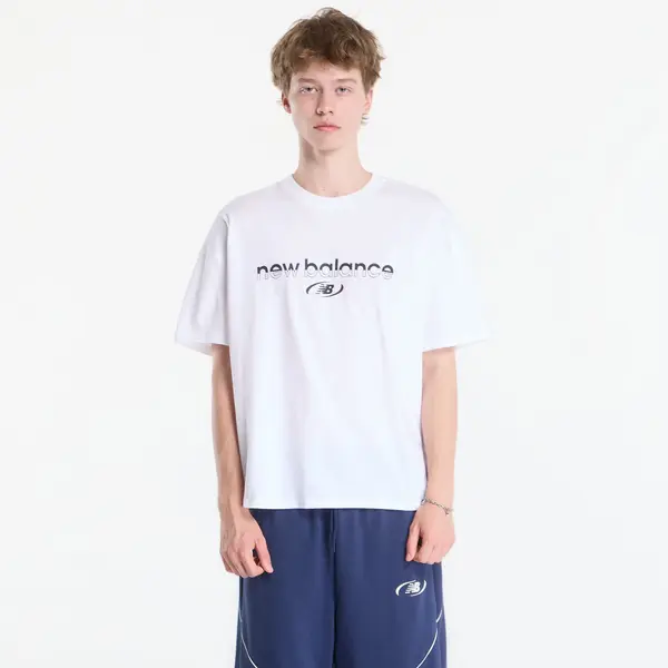 New Balance Тениска New Balance Trackside T-Shirt White XXL
