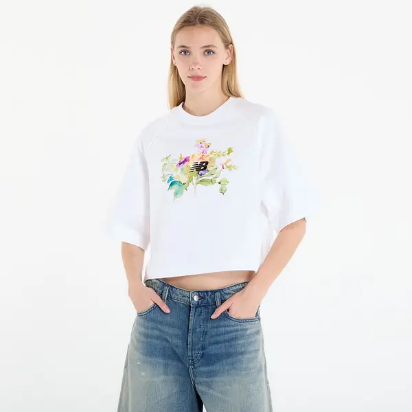 New Balance Тениска New Balance Watercolor Multi Boxy T-Shirt White M