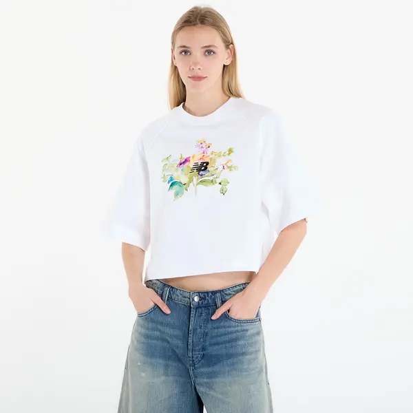 New Balance Тениска New Balance Watercolor Multi Boxy T-Shirt White M
