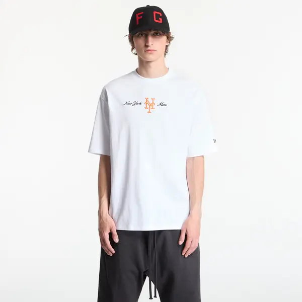 New Era Тениска New Era MLB Script OS Tee New York Mets Optic White XL