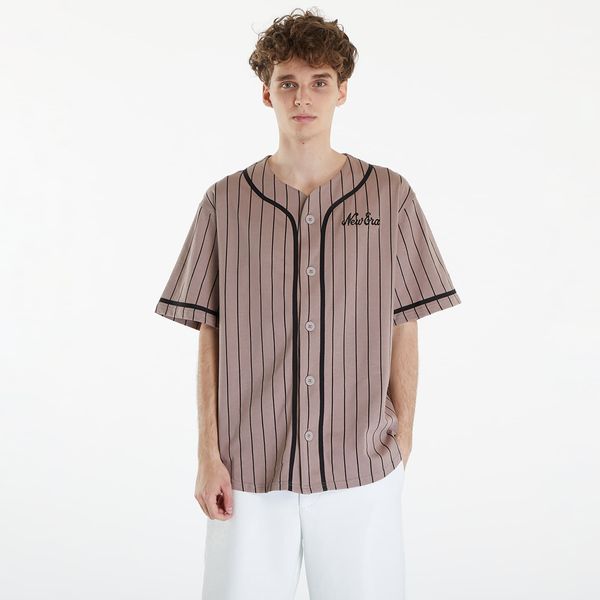 New Era Тениска New Era Pinstripe Jersey Ash Brown/ Black S