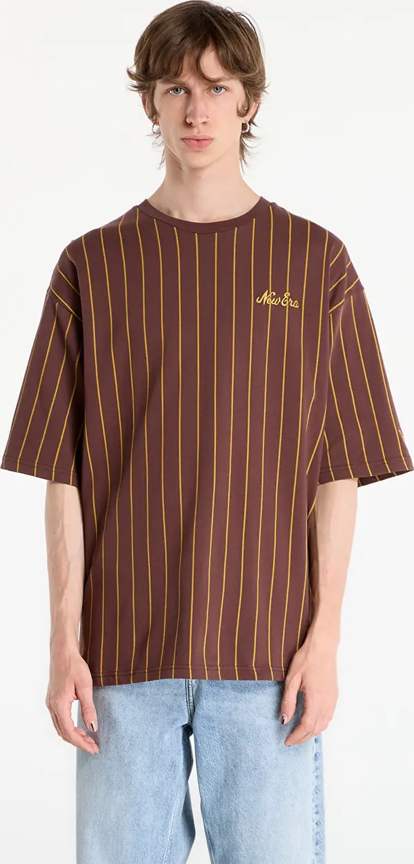 New Era Тениска New Era Pinstripe Os Tee UNISEX Brown S