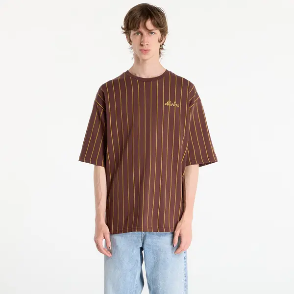 New Era Тениска New Era Pinstripe Os Tee UNISEX Brown XL