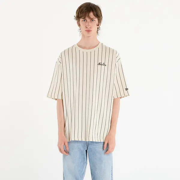 New Era Тениска New Era Pinstripe Os Tee UNISEX Light Cream XL