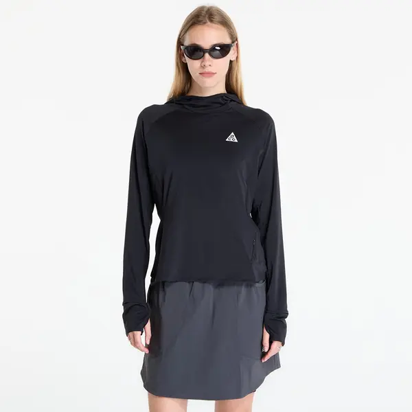 Nike Тениска Nike ACG Women's UV-Resistant Hooded Trail Running Mid-Layer Top Black/ Black/ Summit White S