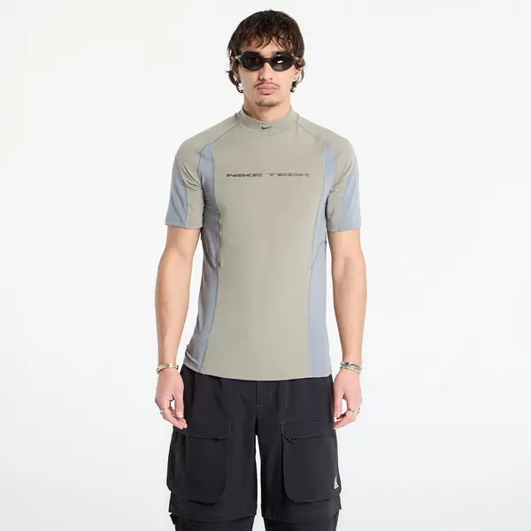 Nike Тениска Nike Men's Dri-FIT Short-Sleeve Base Layer Light Army/ Cool Grey/ Cool Grey/ Black XL