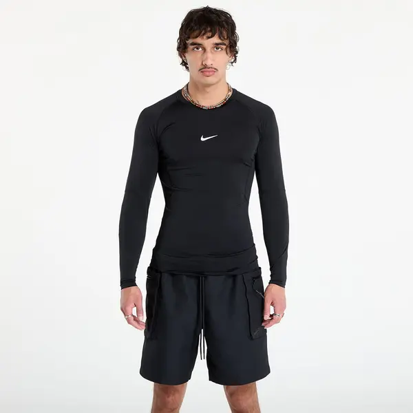 Nike Тениска Nike Pro Men's Dri-FIT Tight Long-Sleeve Fitness Top Black/ White L