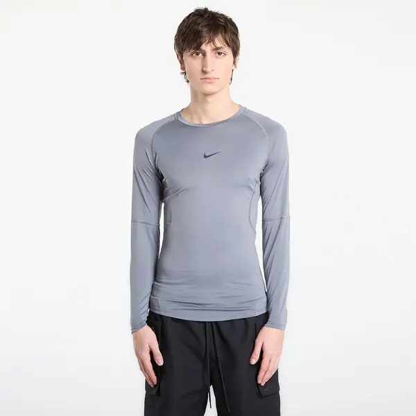 Nike Тениска Nike Pro Men's Dri-FIT Tight Long-Sleeve Fitness Top Smoke Grey/ Black XL