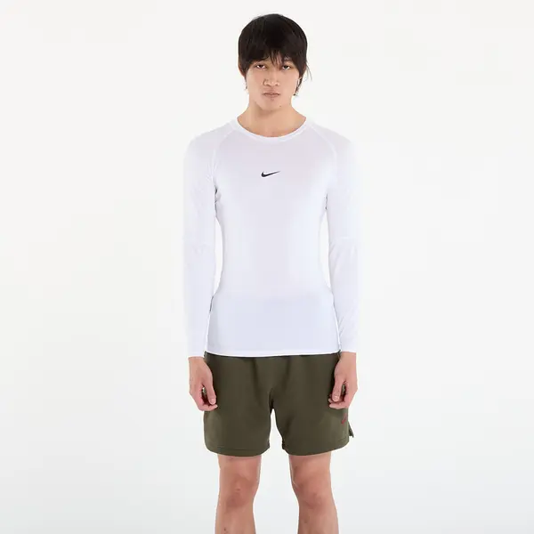 Nike Тениска Nike Pro Men's Dri-FIT Tight Long-Sleeve Fitness Top White/ Black L