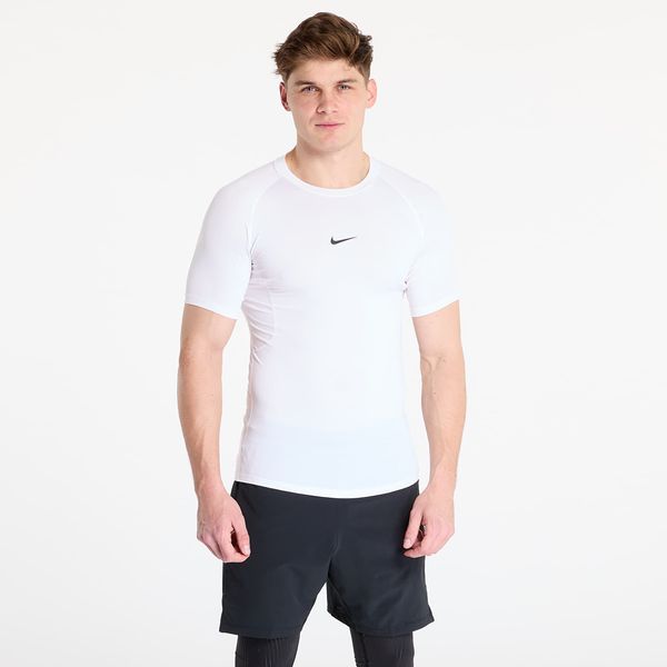 Nike Тениска Nike Pro Men's Dri-FIT Tight Short-Sleeve Fitness Top White/ Black S