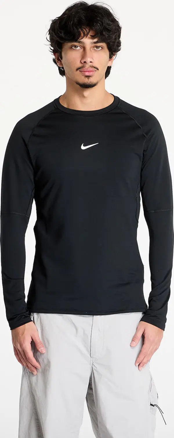 Nike Тениска Nike Pro Warm Men's Long-Sleeve Top Black/ White M