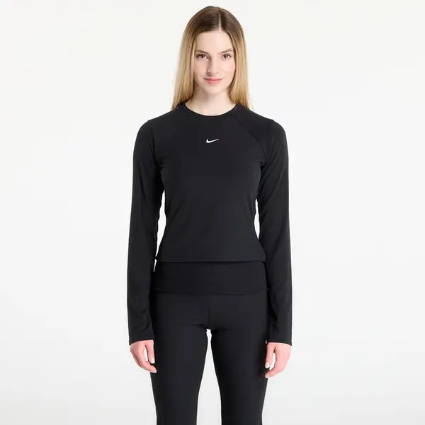 Nike Тениска Nike Sportswear Chill Knit Women's Tight Long-Sleeve Ribbed Top Black/ Sail S