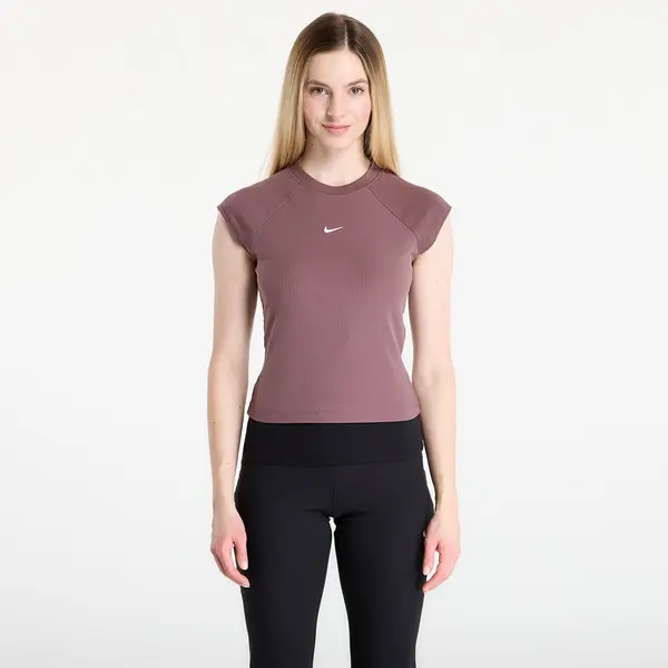 Nike Тениска Nike Sportswear Chill Knit Women's Tight Short-Sleeve Ribbed Top Tattoo/ Sail L