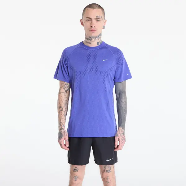 Nike Тениска Nike Stride Plus Men's Dri-FIT ADV Short-Sleeve Running Top Lapis/ Deep Royal Blue/ Reflective Silv S