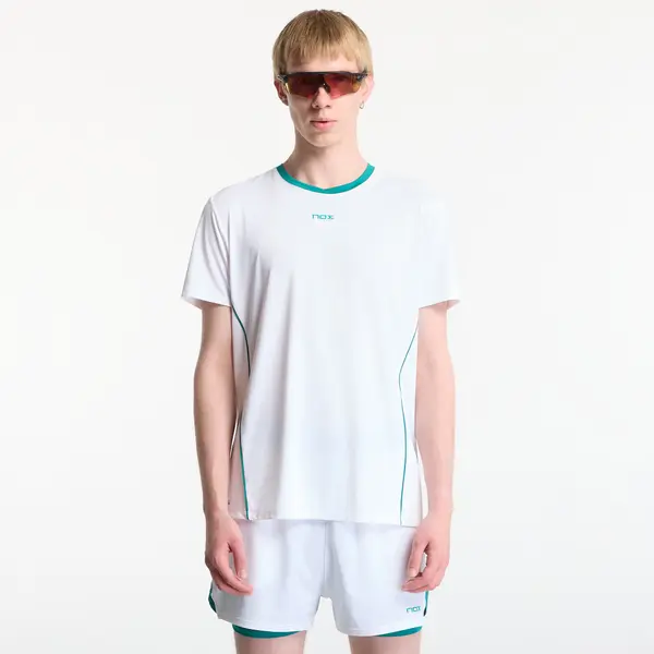 NOX Тениска Nox Pro T-Shirt White/ Ivy Green XXL