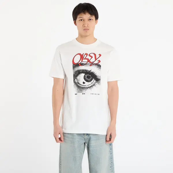 OBEY Clothing Тениска OBEY Midnite Crisis T-Shirt Pigment Vintage White L