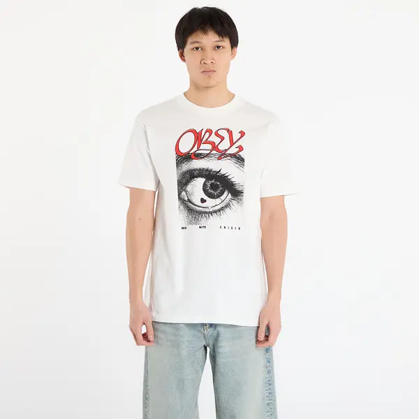 OBEY Clothing Тениска OBEY Midnite Crisis T-Shirt Pigment Vintage White XL