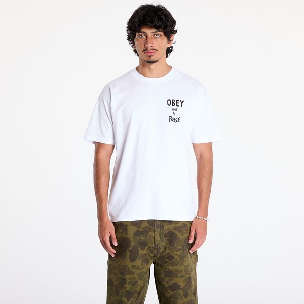 OBEY Clothing Тениска OBEY Obey Has A Posse T-Shirt White M