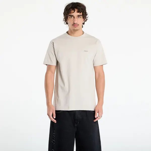 OBEY Clothing Тениска OBEY Peace & Justice Statue Tee Silver Grey M