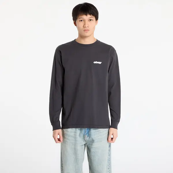 OBEY Clothing Тениска OBEY Star Long Sleeved T-Shirt. Pigment True Vintage Black M