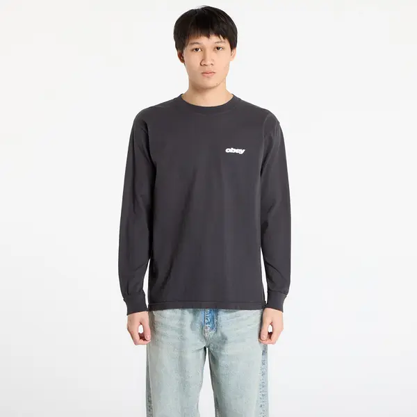 OBEY Clothing Тениска OBEY Star Long Sleeved T-Shirt. Pigment True Vintage Black M