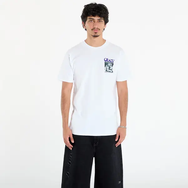 OBEY Clothing Тениска OBEY Stop Worry Now T-Shirt White XL