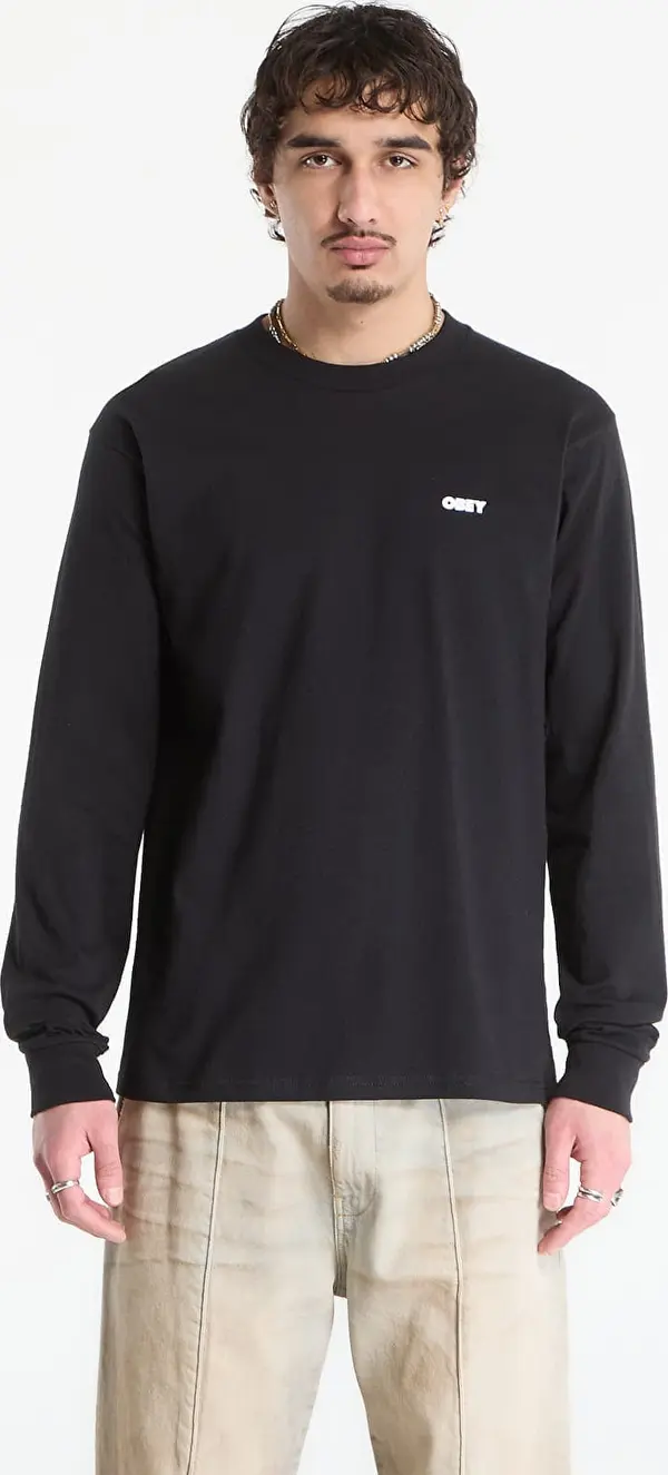 OBEY Clothing Тениска OBEY The Medium Is The Message Black M