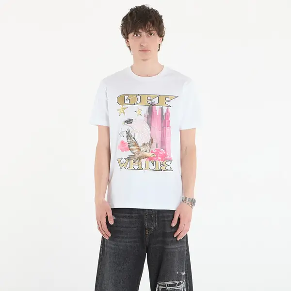 Off-White Тениска Off-White Allover Frame Slim S/S Tee White L