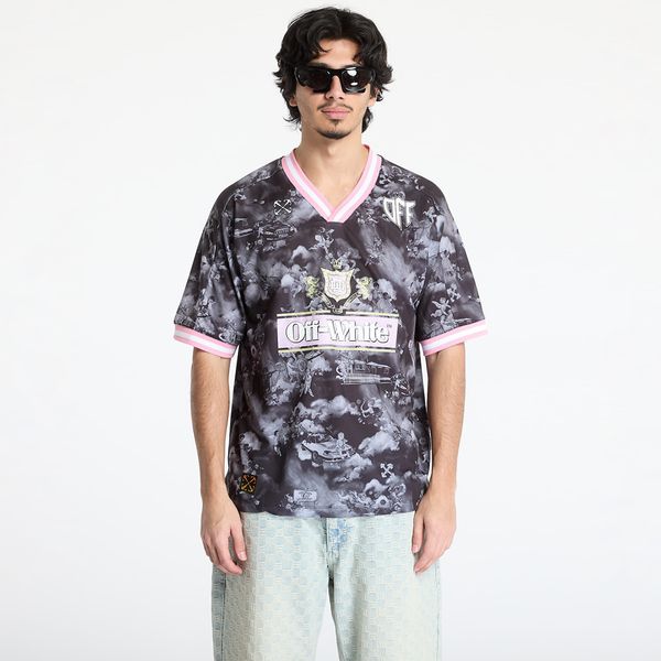 Off-White Тениска Off-White Fresco Soccer Shortsleeve Black & White Angels Tee Black S