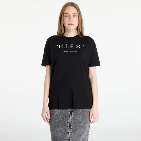 Off-White Тениска Off-White Kiss Quote Reg Tee Black M