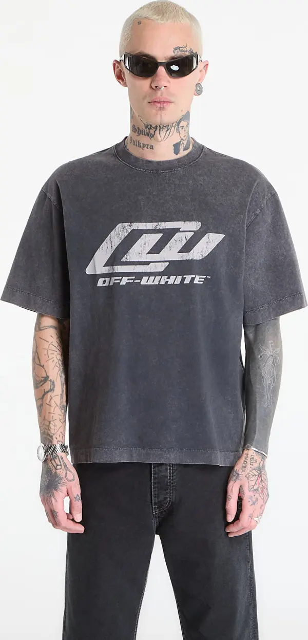 Off-White Тениска Off-White Ow Racing S/S Skate Tee Mareado Black XL