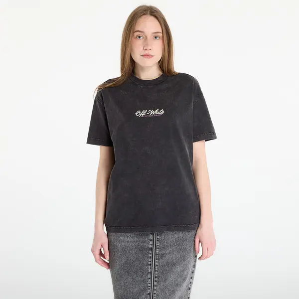 Off-White Тениска Off-White Royal Jwls Reg Tee Marble Black L