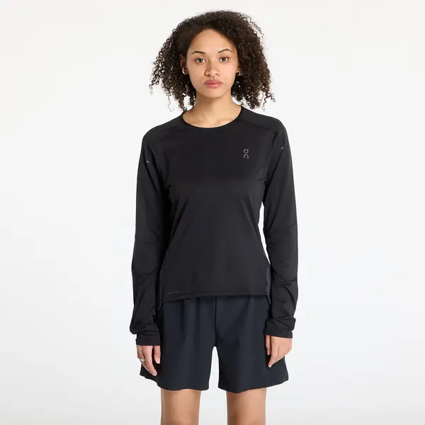On Тениска On Performance Long Sleeve Tee Black/ Eclipse M