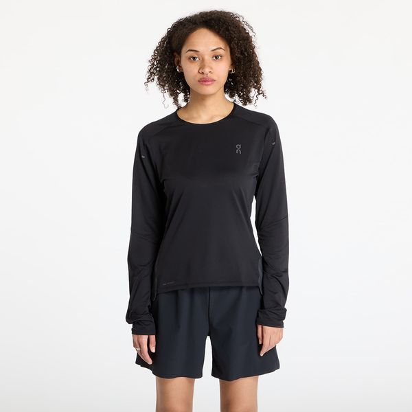 On Тениска On Performance Long Sleeve Tee Black/ Eclipse XS