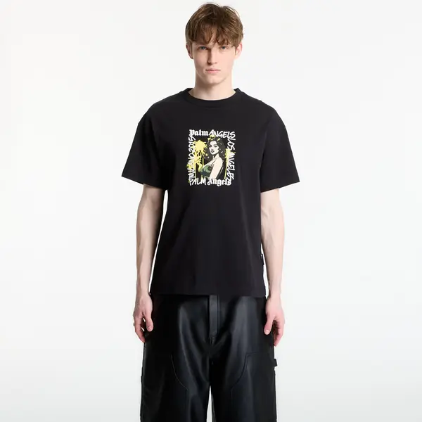 Palm Angels Тениска Palm Angels Pinup Regular T-Shirt UNISEX Black/ Blue S