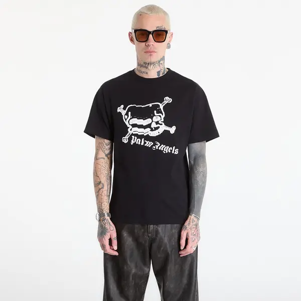 Palm Angels Тениска Palm Angels Skull Regular Tee UNISEX Black/ Off White L